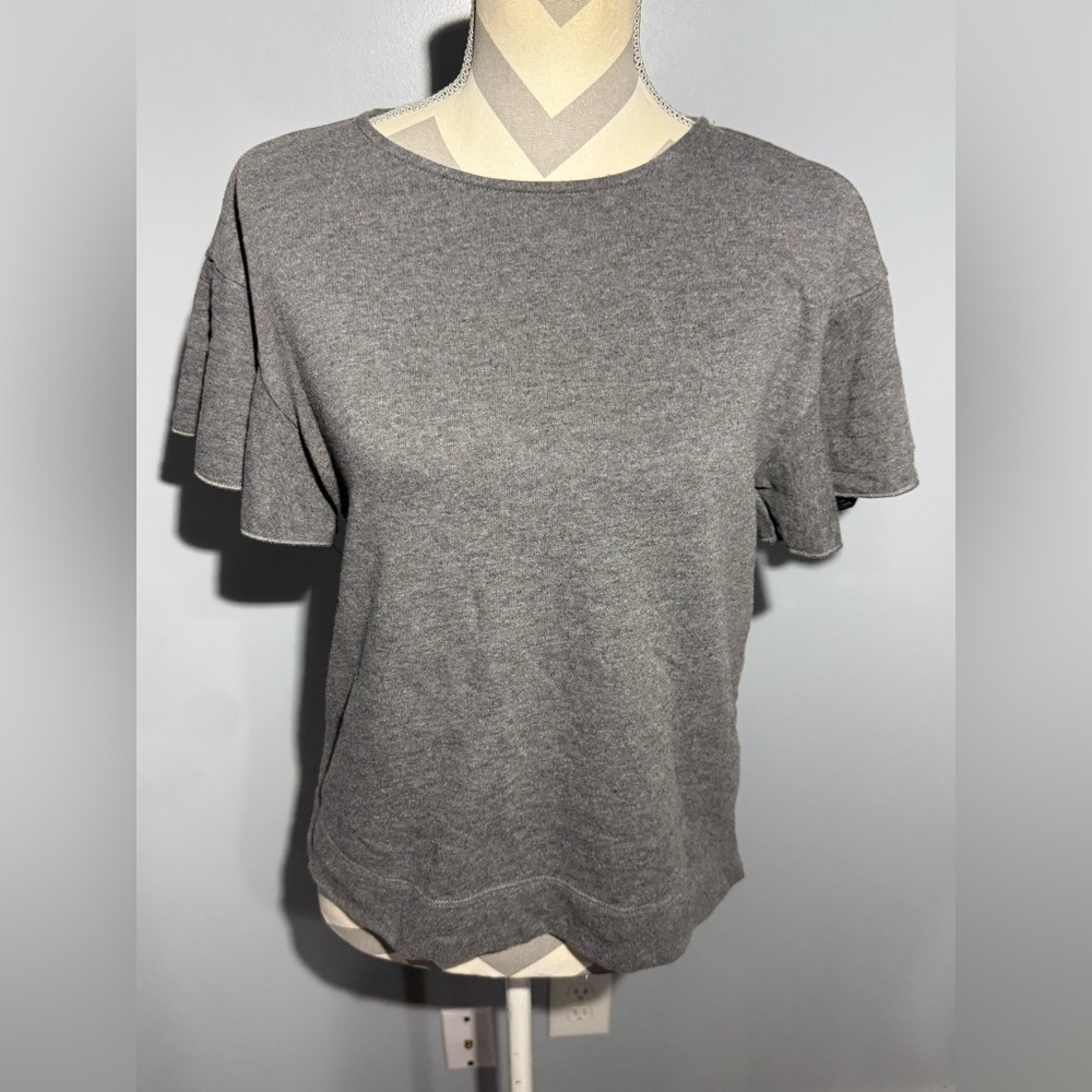 Halogen Heather Gray Short Sleeve Top
